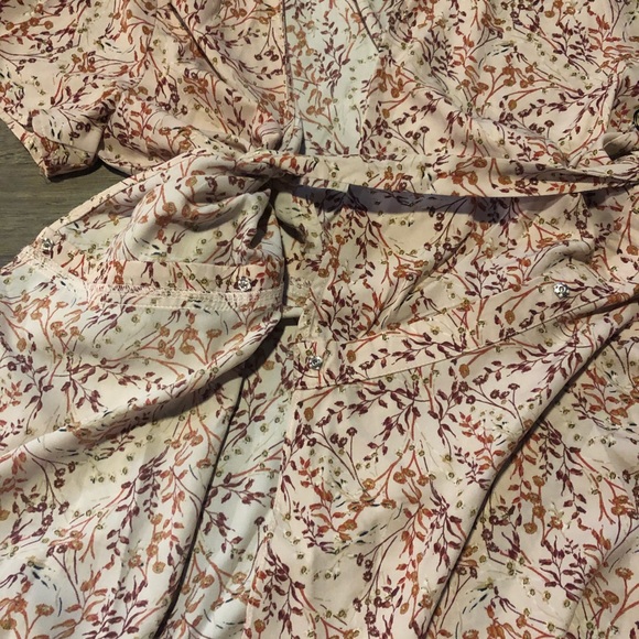 Sage The Label Floral Wrap Dress Pink Large - Picture 3 of 7